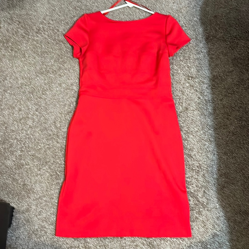Summer, fiery red dress